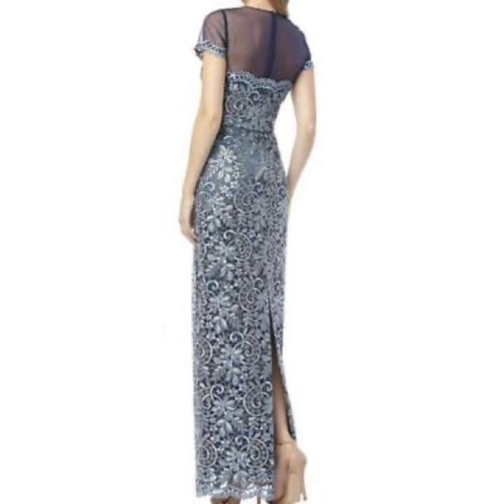 Js Collection Illusion Yoke Scroll Embroidery Gow… - image 3